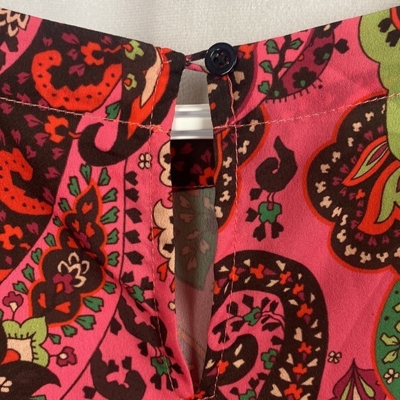 Anthropologie The Korner Paisley Colourful Puff Sleeved Mini Dress - Size Small - Picture 16 of 16